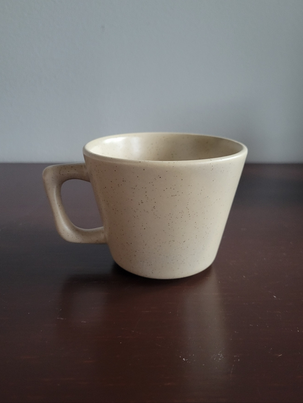 Bauer Mid Century Modern Cream Speckled Ceramic Mug, 8-10oz